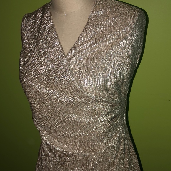 Gold Lauren Ralph Lauren Cocktail Dress - Picture 3 of 3